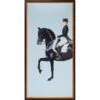 Framed Equestrian Artwork On Silk Cloth - Light Blue -Furniture & Decoration Shop Framed 20Equestrian 20Artwork 20on 20Silk 20Cloth 20 20Light 20Blue.01