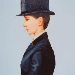 Framed Equestrian Artwork On Silk Cloth - Light Blue -Furniture & Decoration Shop Framed 20Equestrian 20Artwork 20on 20Silk 20Cloth 20 20Light 20Blue.05