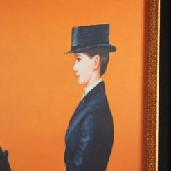 Framed Equestrian Artwork On Silk Cloth - Orange 9 Framed Equestrian Artwork On Silk Cloth - Orange -Furniture & Decoration Shop Framed 20Equestrian 20Artwork 20on 20Silk 20Cloth 20 20Orange.03