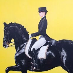 Framed Equestrian Artwork On Silk Cloth - Yellow Left Facing 8 Framed Equestrian Artwork On Silk Cloth - Yellow Left Facing -Furniture & Decoration Shop Framed 20Equestrian 20Artwork 20on 20Silk 20Cloth 20 20Yellow 20Left 20Facing.03