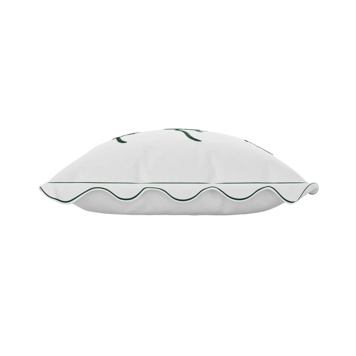 Fuck It Large Scallop Pillow Cover - Emerald 8 Fuck It Large Scallop Pillow Cover - Emerald - Image 6