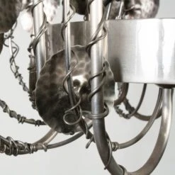 Brutalist Style Metal Chandelier - Chrome - Global Views Second 9 Brutalist Style Metal Chandelier - Chrome - Global Views Second -Furniture & Decoration Shop GV 2BrutalistStyleMetalChandelier Chrome.03