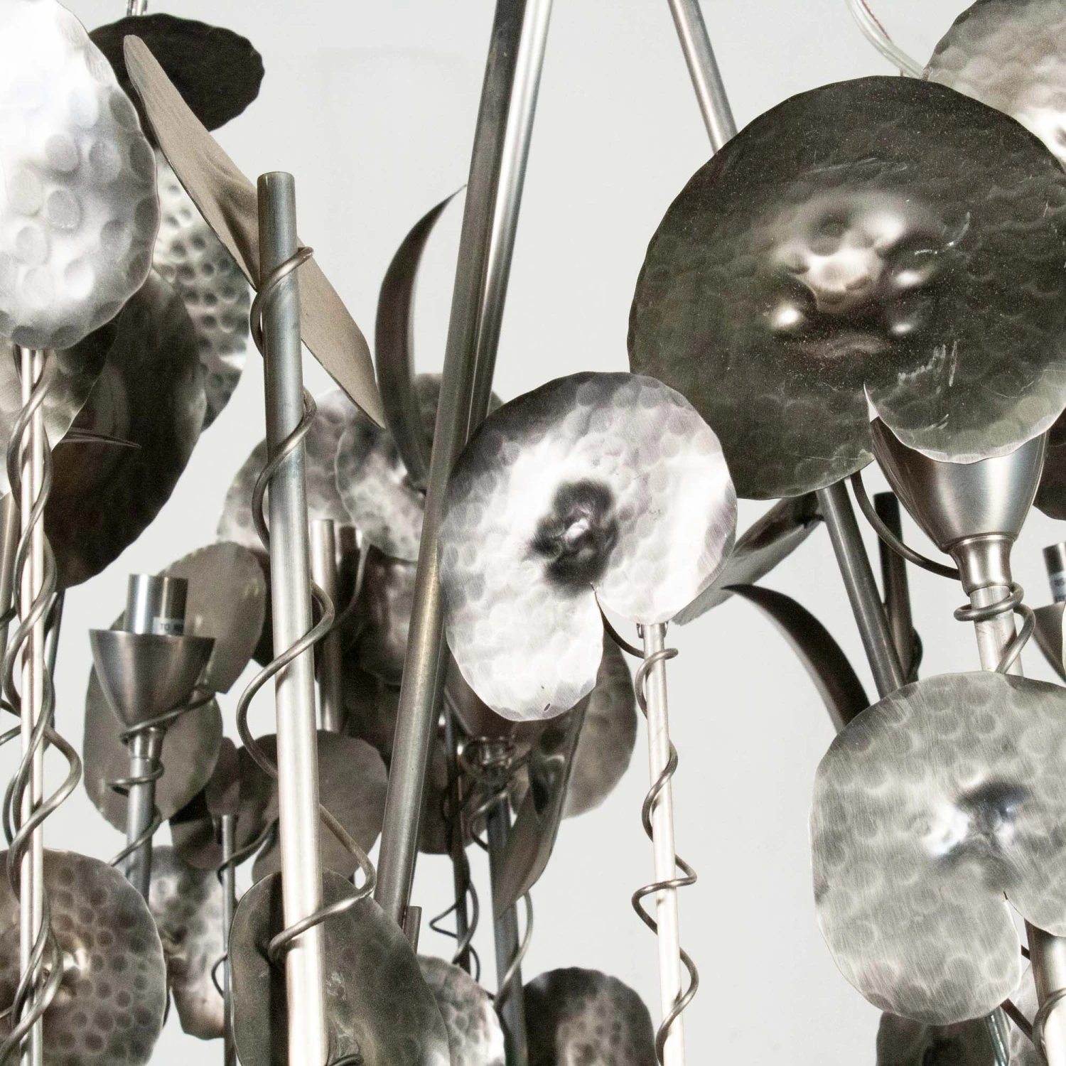 Brutalist Style Metal Chandelier - Chrome - Global Views Second 7 Brutalist Style Metal Chandelier - Chrome - Global Views Second - Image 5