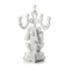 Giant Burlesque 3 Monkeys Candelabra - White By Seletti