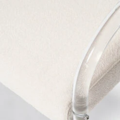 Gibbs Bench In Ivory -Furniture & Decoration Shop GibbsBenchInWhite.02