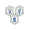 Ginger Vase Hexagon Art - Set Of 3 2 Ginger Vase Hexagon Art - Set Of 3 -Furniture & Decoration Shop Ginger 20Vase 20Hexagon 20Art 20 20Set 20of 203.01