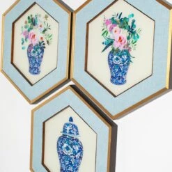 Ginger Vase Hexagon Art - Set Of 3 -Furniture & Decoration Shop Ginger 20Vase 20Hexagon 20Art 20 20Set 20of 203.03