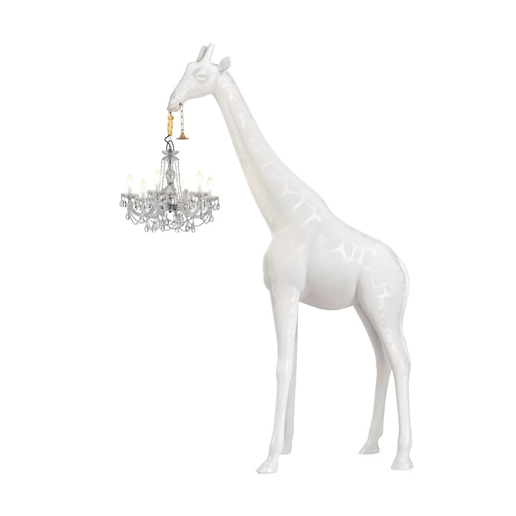 Giraffe In Love Outdoor - White 3 Giraffe In Love Outdoor - White