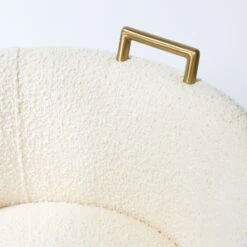 Rosita Swivel Counter Stool In Ivory Boucle -Furniture & Decoration Shop GunterSwivelCounterStoolinIvoryBoucle.04