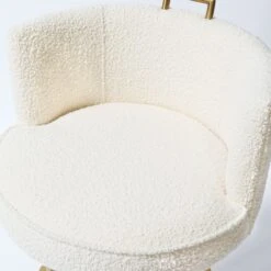 Rosita Swivel Counter Stool In Ivory Boucle -Furniture & Decoration Shop GunterSwivelCounterStoolinIvoryBoucle.05 f2d9cda4 22e6 414f 9b8e 1a33470536cd