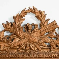 Louis XVI Style Elaborate Gold Gilt Framed Mirror -Furniture & Decoration Shop HA 8LouisXVIStyleElaborateGoldGiltFramedMirror.04