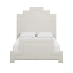 Custom Hannah Bed -Furniture & Decoration Shop HannahBedinClaudethBeigeWoven.01