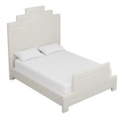 Custom Hannah Bed -Furniture & Decoration Shop HannahBedinClaudethBeigeWoven.03