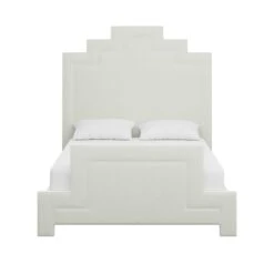 Custom Hannah Bed -Furniture & Decoration Shop HannahBedinDaliIvoryVelvet.01