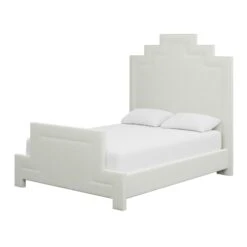 Custom Hannah Bed -Furniture & Decoration Shop HannahBedinDaliIvoryVelvet.02