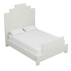 Custom Hannah Bed -Furniture & Decoration Shop HannahBedinDaliIvoryVelvet.03