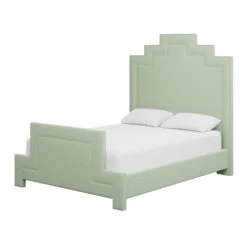 Custom Hannah Bed -Furniture & Decoration Shop HannahBedinNikkiJadeChenille.02