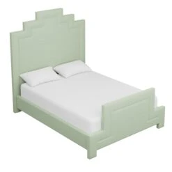 Custom Hannah Bed -Furniture & Decoration Shop HannahBedinNikkiJadeChenille.03