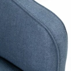 Helene Swivel Chair In Blue Tweed -Furniture & Decoration Shop HeleneSwivelChair BlueTweed.04