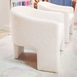 Highball Accent Chair In Sherpa White -Furniture & Decoration Shop HighballAccentChair.04