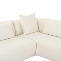 Iris Sectional In Ivory Tweed -Furniture & Decoration Shop IrisSectionalinIvoryTweed.03 2