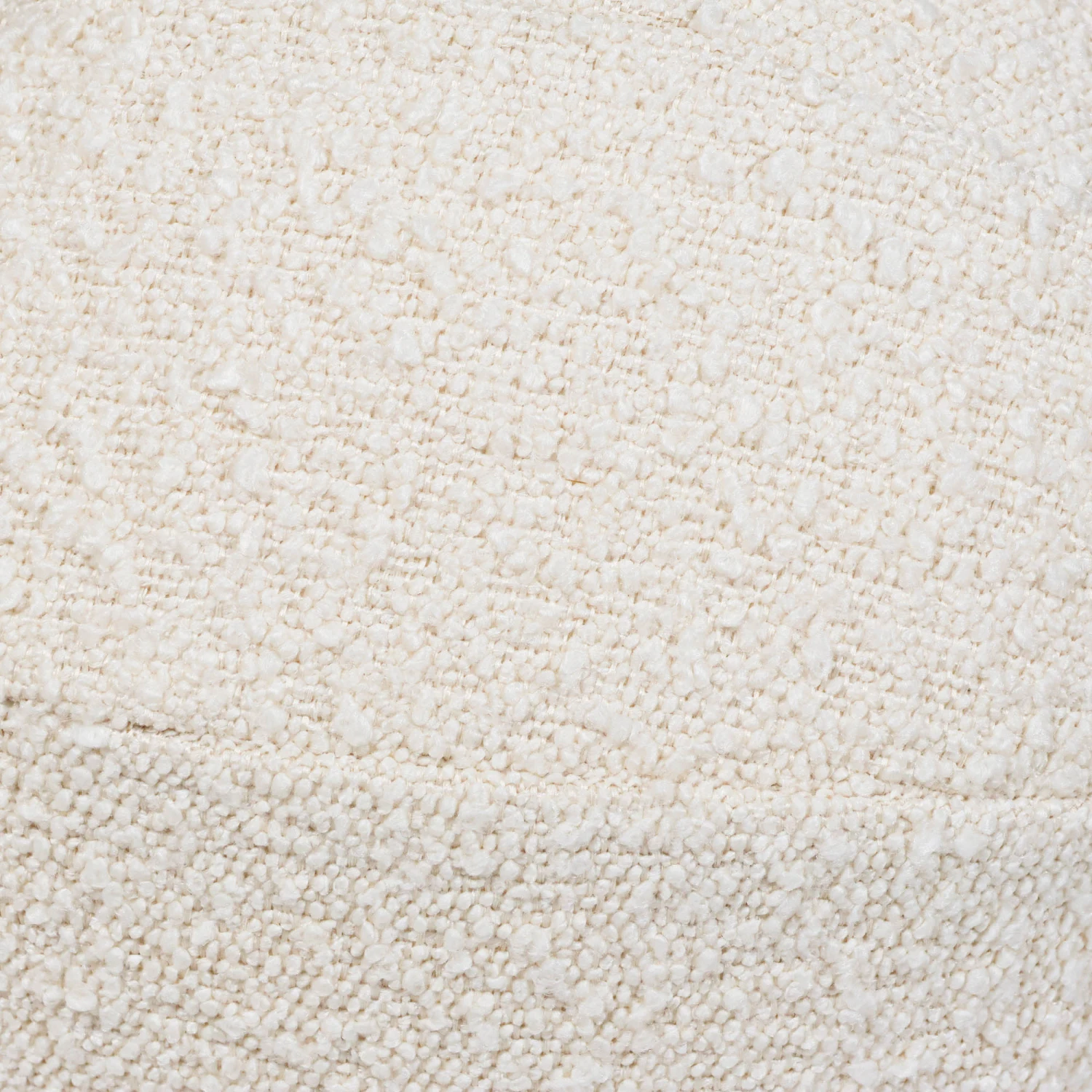 Ivory Boucle Round Pillow 5 Ivory Boucle Round Pillow - Image 3