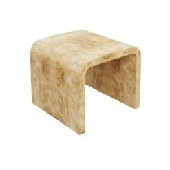 Custom Janus Waterfall Side Table -Furniture & Decoration Shop JanusWaterfallSideTableMatrix.NaturalMappaBurl.03 d72e5800 fce1 417f 80c6 8e9f1218f6ee