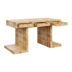 Custom Jax Desk -Furniture & Decoration Shop JaxDesk.GoldenPecanMappaBurl.04