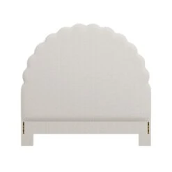 Custom Juliet Headboard -Furniture & Decoration Shop JulietHeadboardinClaudethBeigeWoven.01