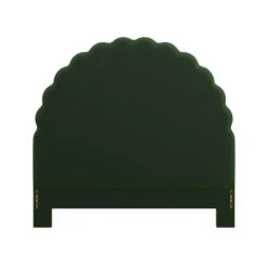 Custom Juliet Headboard -Furniture & Decoration Shop JulietHeadboardinEvelynEmeraldVelvet.01