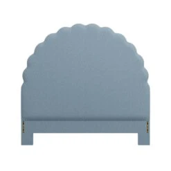 Custom Juliet Headboard -Furniture & Decoration Shop JulietHeadboardinFoleyBlueWoven.01