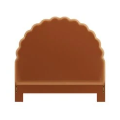 Custom Juliet Headboard -Furniture & Decoration Shop JulietHeadboardinNicholasCamelVelvet.01