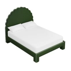 Custom Juliet Bed -Furniture & Decoration Shop JulietteBedinEvelynEmeraldVelvet.03 e5f7d6e1 24d3 4e5c 9430 e38f4aeb670c