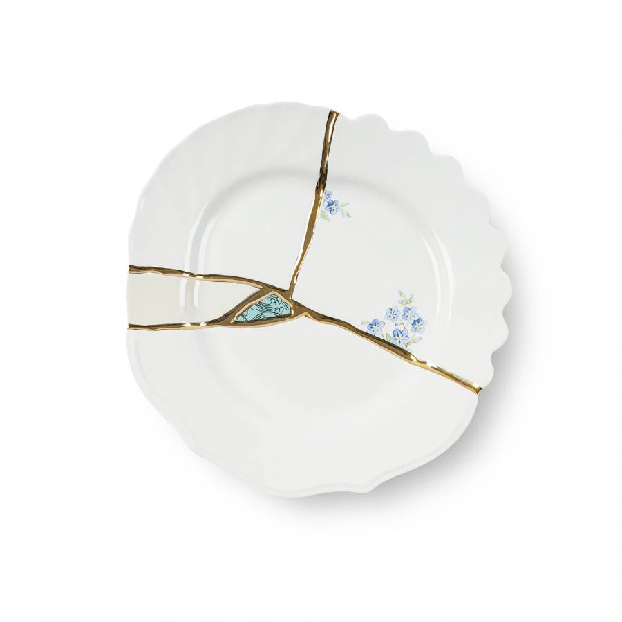 Kintsugi Dessert Plate - N’3" 3 Kintsugi Dessert Plate - N’3"