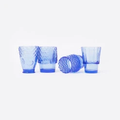 Koifish Blue Stackable Glasses -Furniture & Decoration Shop Koifish Blue Stackable Glasses.02