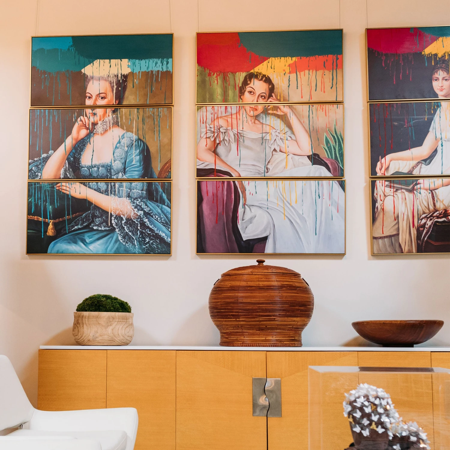 Lady Ella Drip Giclee Triptych 4 Lady Ella Drip Giclee Triptych - Image 2