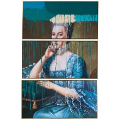 Lady Ella Drip Giclee Triptych
