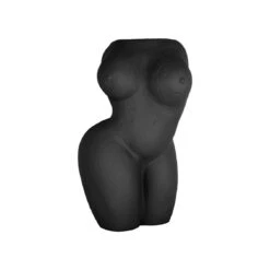 Lady Polyresin Pot - Black