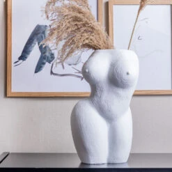 Lady Polyresin Pot - Ivory -Furniture & Decoration Shop LadyPolyresinPot Ivory.06