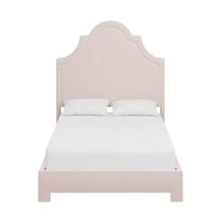 Custom Landry Bed -Furniture & Decoration Shop LandryBedinFrancisBlushChenille.01 688f758c 83e6 4d55 bb8a 5c4ceb22c353