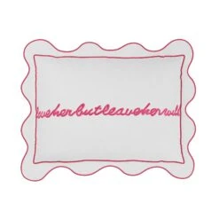 Leave Her Wild Pillow Cover - Hot Pink