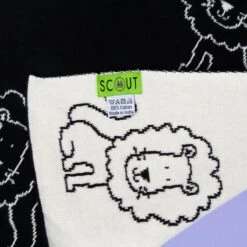 Lion Baby Throw - Black -Furniture & Decoration Shop Lion 20Baby 20Throw 20 20Black.04