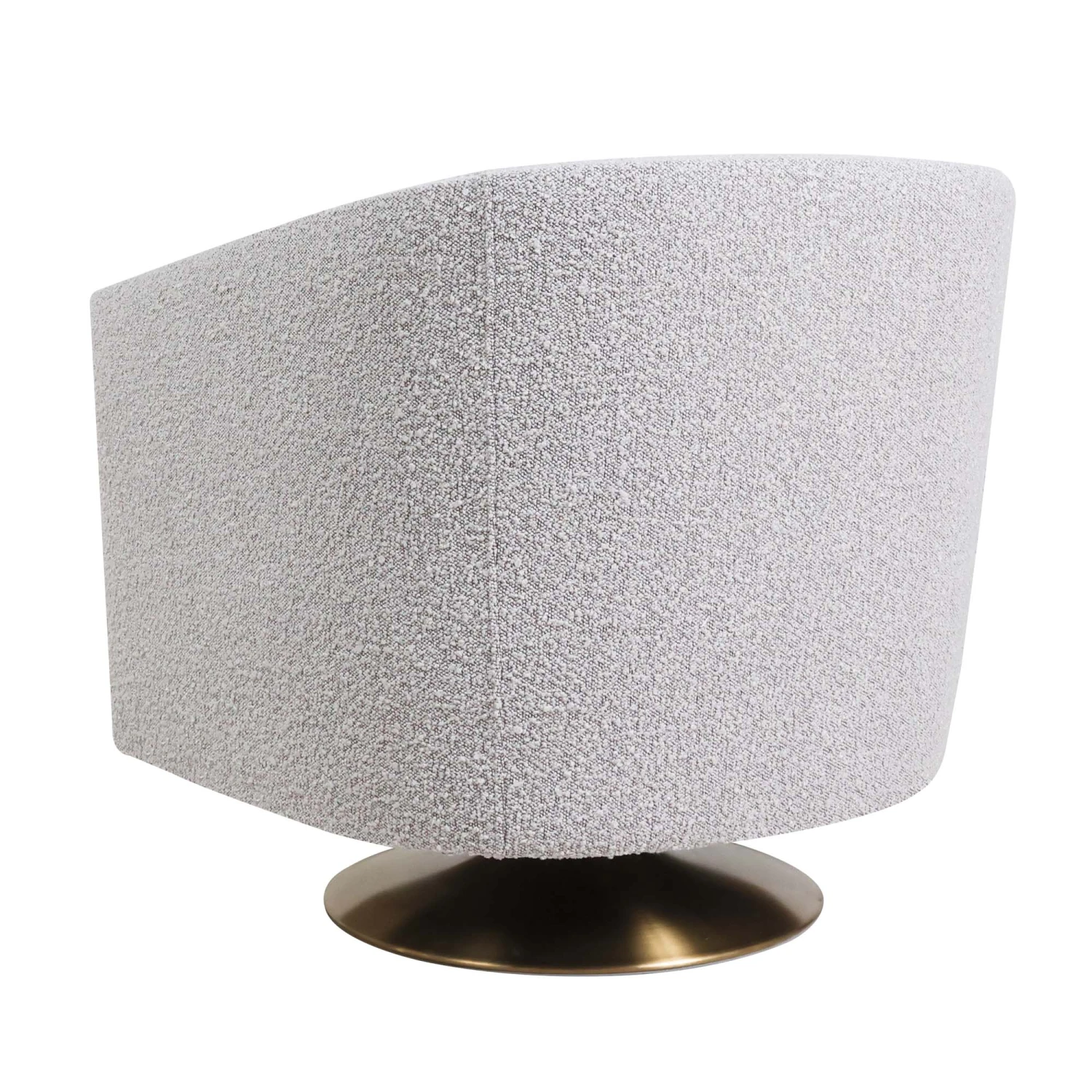 Lost & Found Swivel Chair In Heather Grey Boucle 4 Lost & Found Swivel Chair In Heather Grey Boucle - Image 2