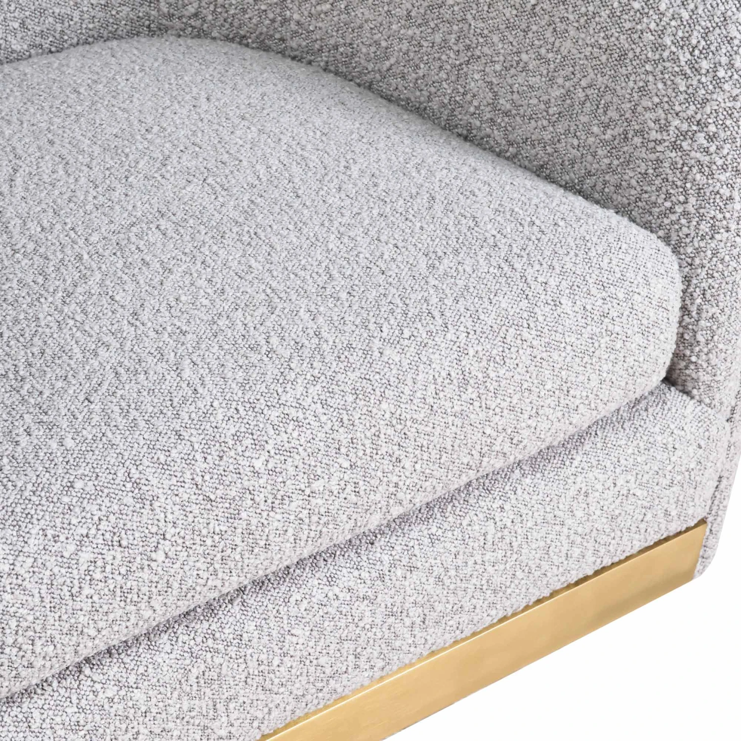 Lost & Found Swivel Chair In Heather Grey Boucle 5 Lost & Found Swivel Chair In Heather Grey Boucle - Image 3