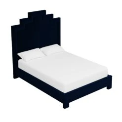 Custom MH Bed -Furniture & Decoration Shop MHBedinAdelaNavyVelvet.03