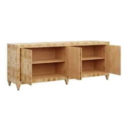 Custom Mallory Credenza -Furniture & Decoration Shop MalloryCredenza.GoldenPecanMappaBurl.01