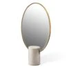 Marble White Oval Mirror -Furniture & Decoration Shop Marble White Oval Mirror.01