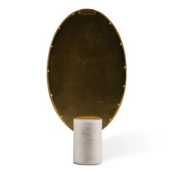 Marble White Oval Mirror -Furniture & Decoration Shop Marble White Oval Mirror.03