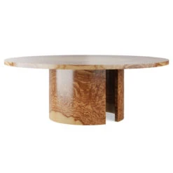 Custom Marquess Dining Table -Furniture & Decoration Shop MarquessDiningTable.GoldenPecanOliveAsh.02