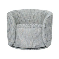 Martita Swivel Chair In Cameo Blue